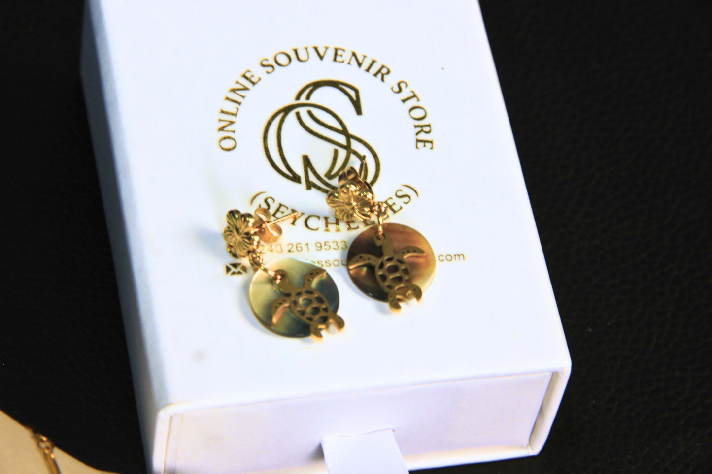 The Sea Turtle & Blossom Drop Earrings