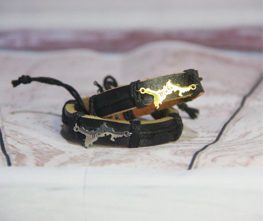 Island Souvenir bracelet - "Gold", "Mahe"