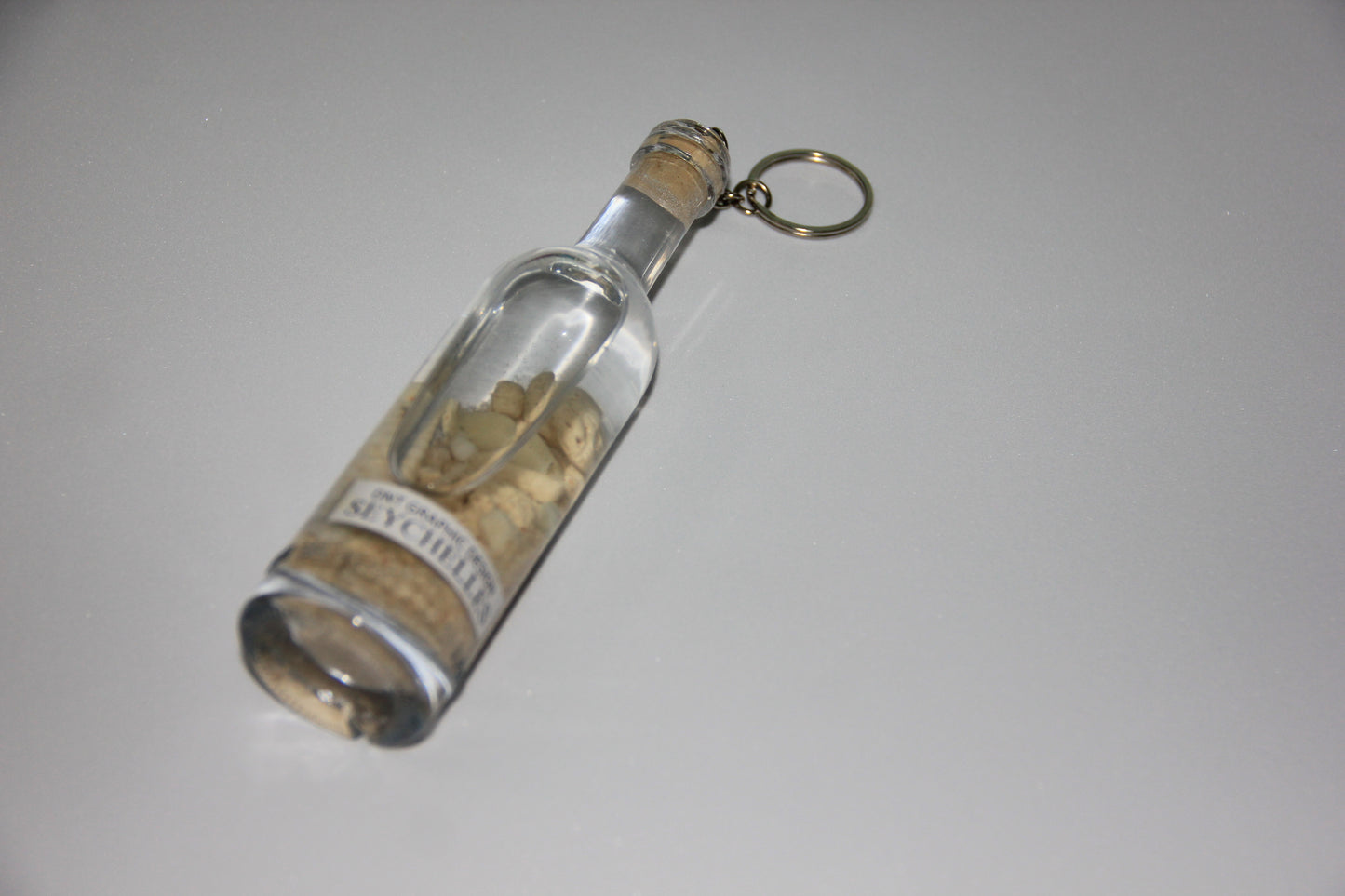 Bottle Key ring - "Sea Water"