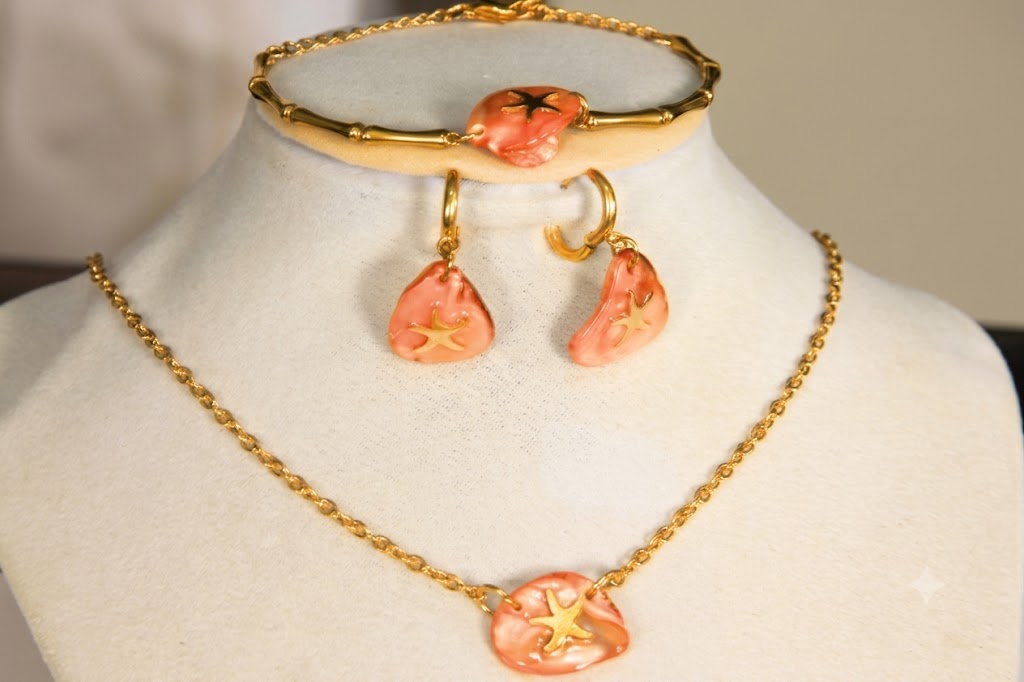 The Starfish & Shell Series-Coral-Orange Custom Sets
